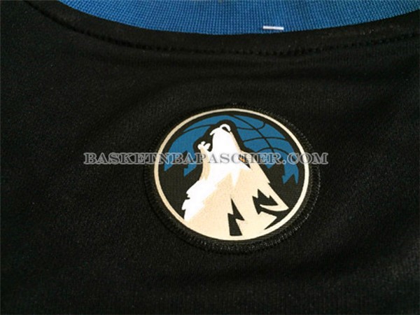 Maillot Manche Courte Minnesota Timberwolves Garnett Noir